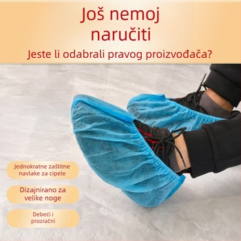 Jednokratne navlake za obuću od netkanog materijala, debeli, otporni na prašinu i habanje, jednobojne