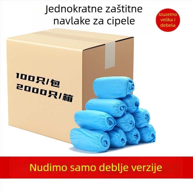 Jednokratne navlake za obuću od netkanog materijala, debeli, otporni na prašinu i habanje, jednobojne