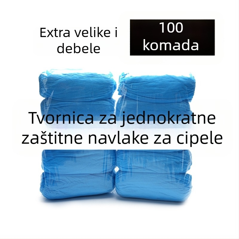 Jednokratne navlake za obuću od netkanog materijala, debeli, otporni na prašinu i habanje, jednobojne