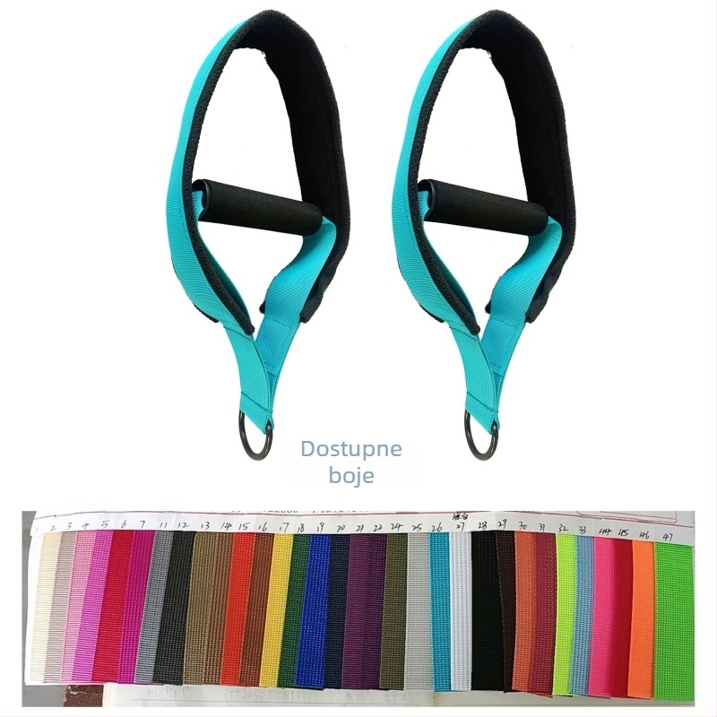 Dvostruki Pilates krug s trakama za stopalo, gležanj, potkoljenicu, zglob i dršku za jogu i fitness - Brand: yufengfit - Materijal: poliester, najlon, polarni fleece - Kategorija: joga pomagala