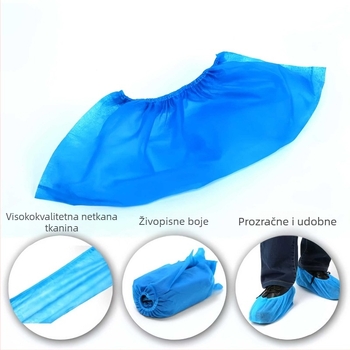 Jednokratne navlake za cipele za unutarnju upotrebu, od netkanog materijala, dodatno debele, prozračne, protuklizne, zaštita od prašine