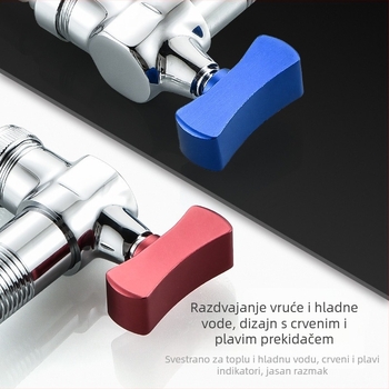 Bakarni ventili: Ball Valve, Angle Valve, Triangle Valve za slavinu i ulaz vode u bojler — Model CJ, radni tlak 1.2 MPa, unutarnji promjer 4 točke, montaža na površinu, materijal bakar