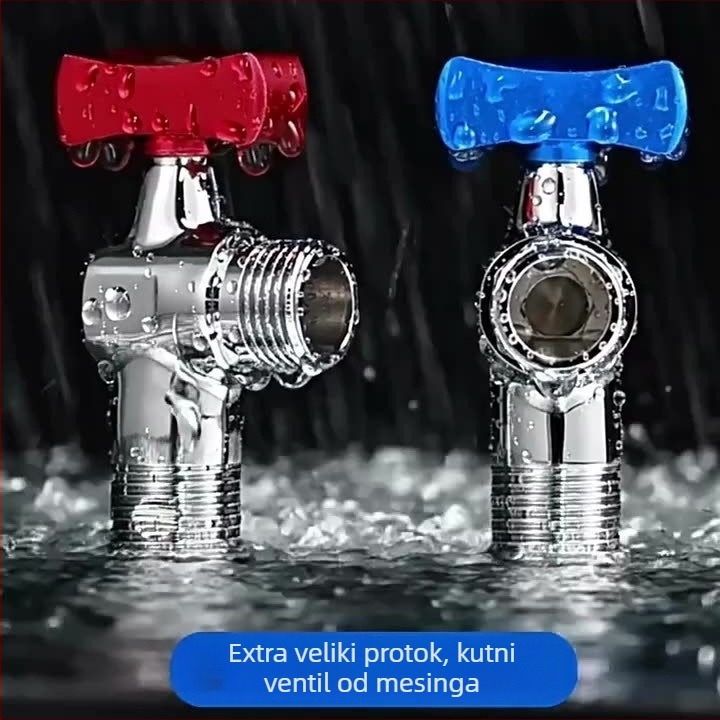 Bakarni ventili: Ball Valve, Angle Valve, Triangle Valve za slavinu i ulaz vode u bojler — Model CJ, radni tlak 1.2 MPa, unutarnji promjer 4 točke, montaža na površinu, materijal bakar