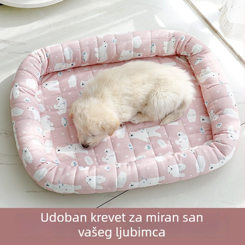 Hlađenje madraca za mačku — Ice Silk, ljetno gnijezdo, platnena spavaća podloga