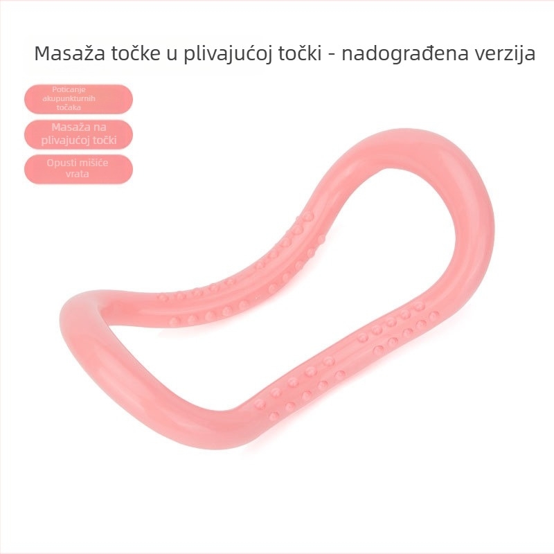 Joga prsten s dvostrukim masirajućim točkama, za cijelo tijelo, idealan za trening, zdravstvenu njegu i ljepotu