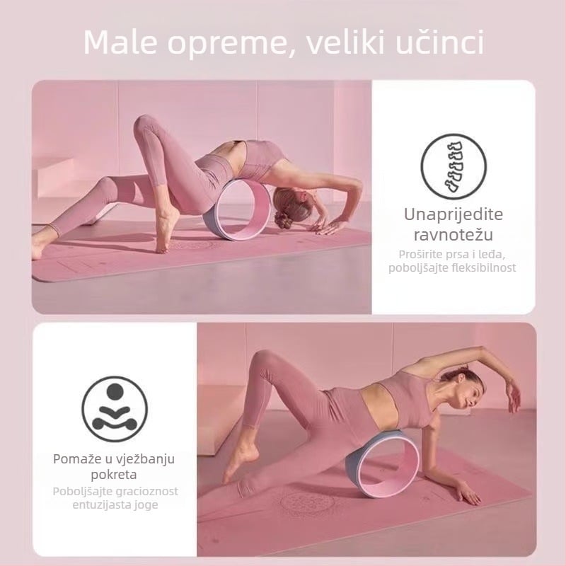Joga kotač - Tip: Joga kotač; Materijal: TPE; Model: yoga wheel