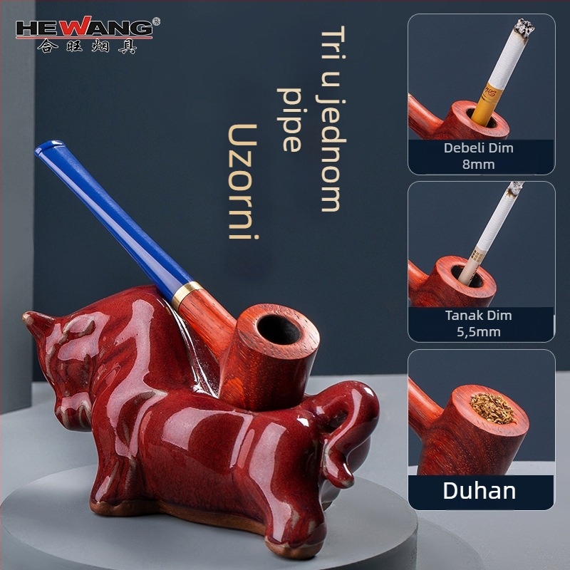 Pipa, mahagonija, Hewang Smoking Accessories