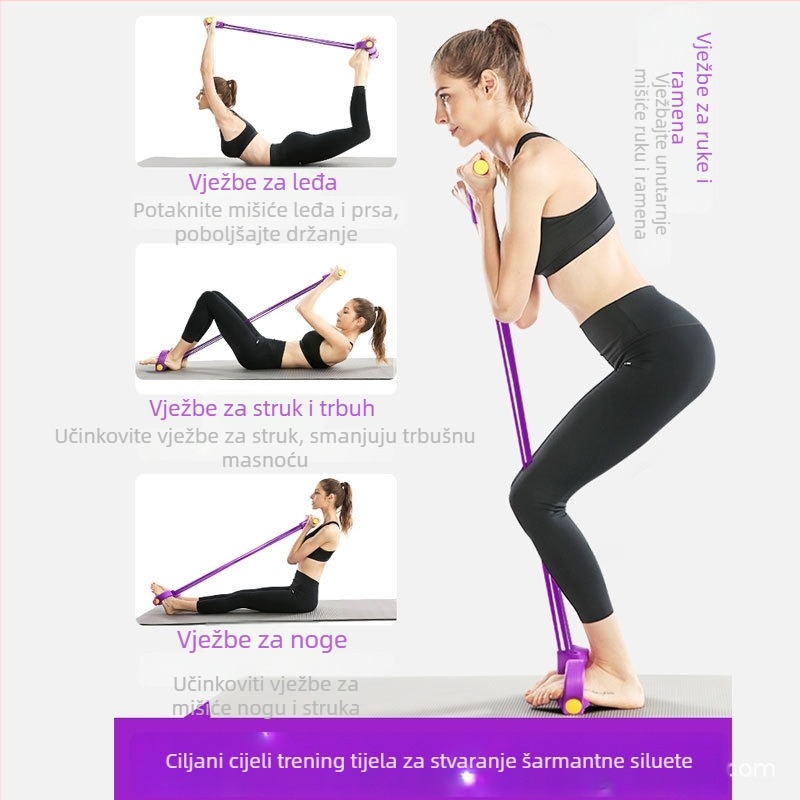 Li Ning pedalni napinjač – pomoć za sit-upove, kućna fitness oprema, unisex, materijal TPE+pena