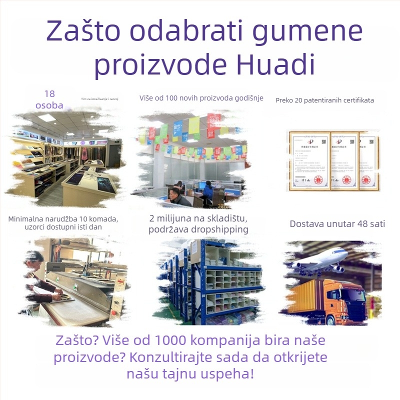 Dvoslojna podloga za miša s toplinskim prijenosom, prirodna guma, protivklizna, tisk logotipa, OEM prilagodba
