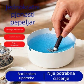 Jednokratni pepelnjak s ugrađenim gašenim pijeskom, plastični, bez brenda, bez prilagodbe, za ured i kućnu uporabu