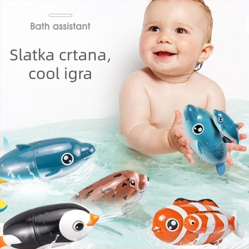 LADUMU Električna vodena igračka za djecu — plastična igračka s električnim plivanjem, uzrast 4–6 godina