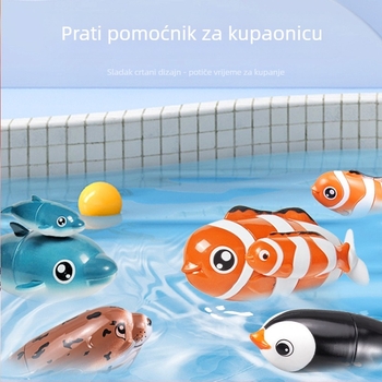 LADUMU Električna vodena igračka za djecu — plastična igračka s električnim plivanjem, uzrast 4–6 godina