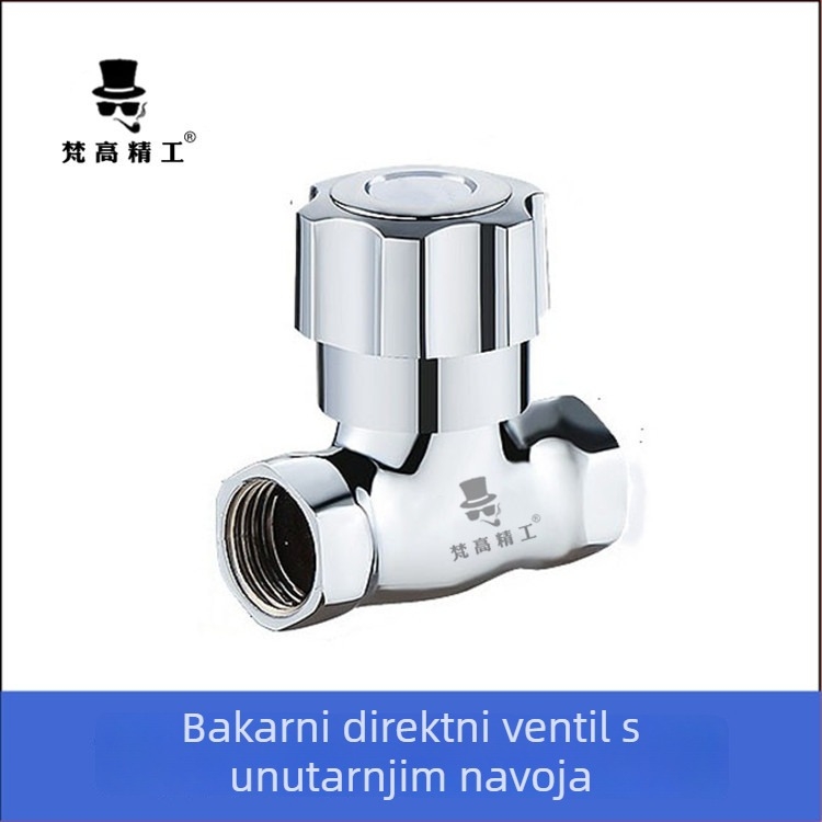 Bakrena navojna ventila za solarni bojler – FG-00026, radni tlak 1.0, unutarnji promjer 4 točke