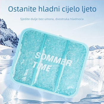 Gel hladnjak madrac za sjedenje — PVC tkanina, punjenje ledenih kristala, težina 1,1 kg, za ljetno hlađenje i prevenciju toplinskog udara