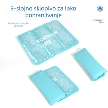 Gel hladnjak madrac za sjedenje — PVC tkanina, punjenje ledenih kristala, težina 1,1 kg, za ljetno hlađenje i prevenciju toplinskog udara
