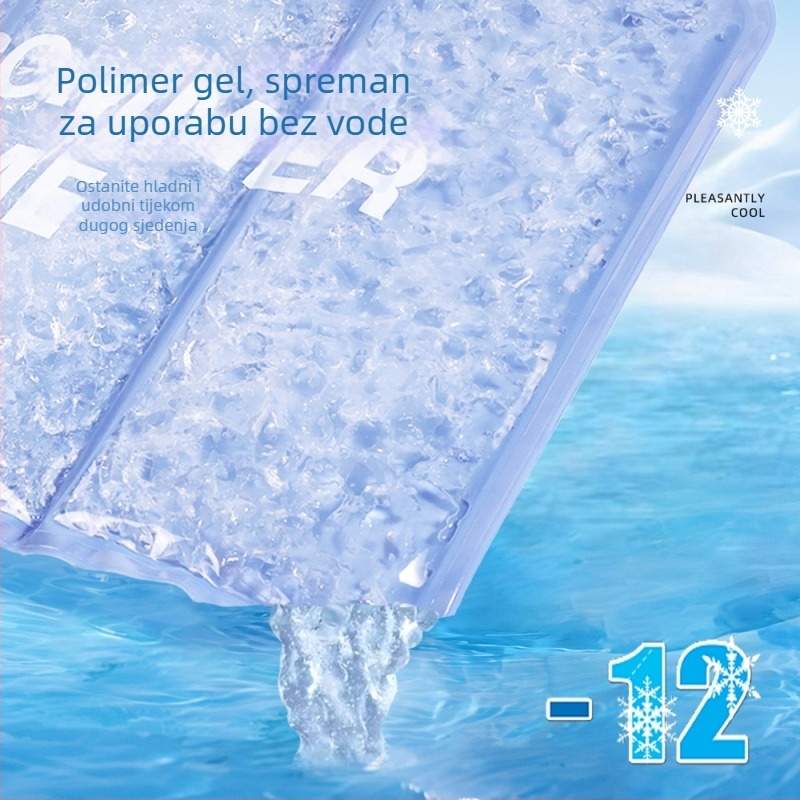 Gel hladnjak madrac za sjedenje — PVC tkanina, punjenje ledenih kristala, težina 1,1 kg, za ljetno hlađenje i prevenciju toplinskog udara