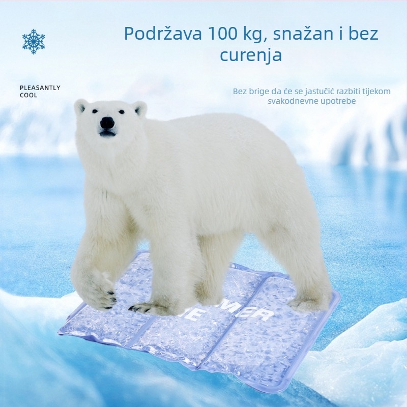 Gel hladnjak madrac za sjedenje — PVC tkanina, punjenje ledenih kristala, težina 1,1 kg, za ljetno hlađenje i prevenciju toplinskog udara
