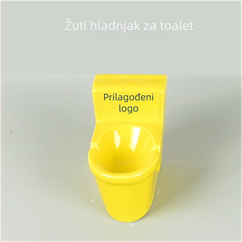 Mini keramički pepelnjak u obliku toaleta, dizajn u stilu tinte, otisak logotipa, stolna dekoracija