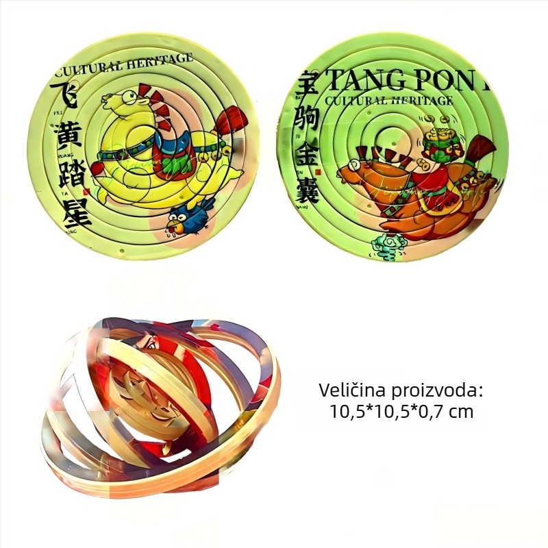 3D puzzle s rotacijom od 360° | plastična edukativna igračka za djecu 4–6 godina, 160 komada