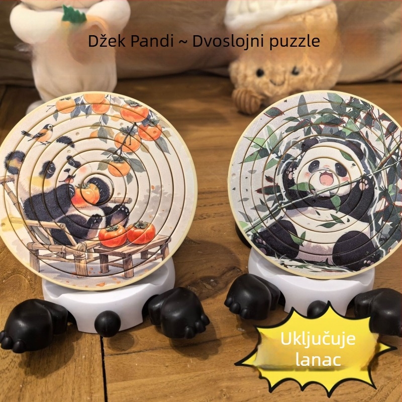 3D puzzle s rotacijom od 360° | plastična edukativna igračka za djecu 4–6 godina, 160 komada
