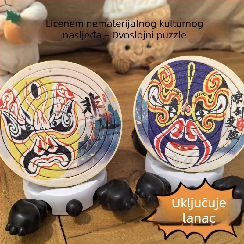3D puzzle s rotacijom od 360° | plastična edukativna igračka za djecu 4–6 godina, 160 komada