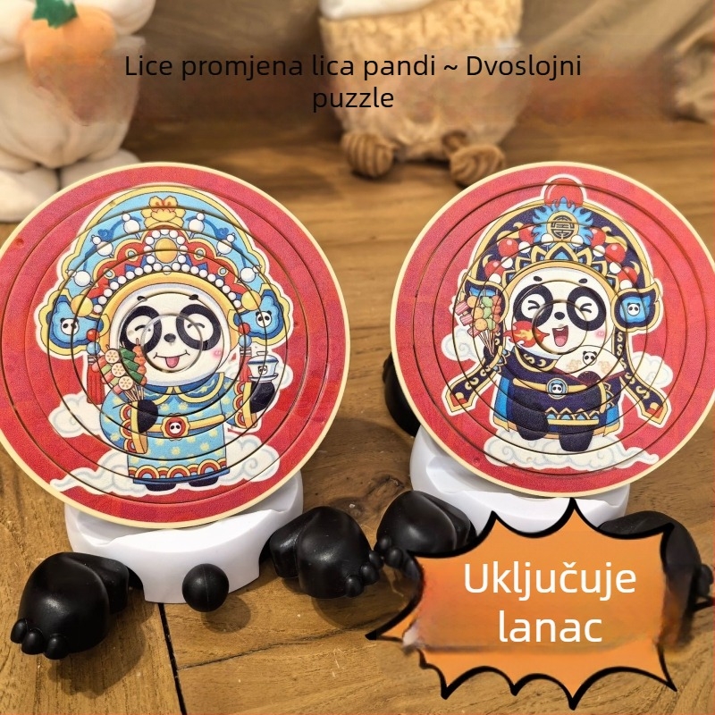 3D puzzle s rotacijom od 360° | plastična edukativna igračka za djecu 4–6 godina, 160 komada