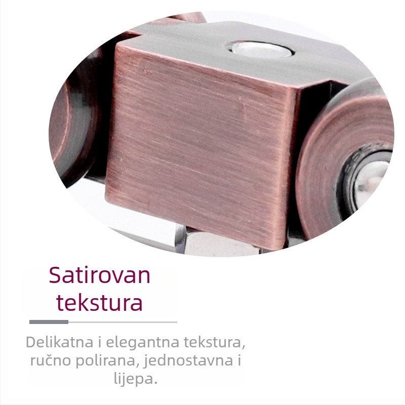 Kladka za klizna vrata – cinkova legura, 4 metalna kotačića, nosivost do 200 kg, za čvrsta drvena vrata