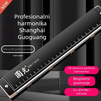 Guoguang GG24 polifonična harmonika, 24 rupa