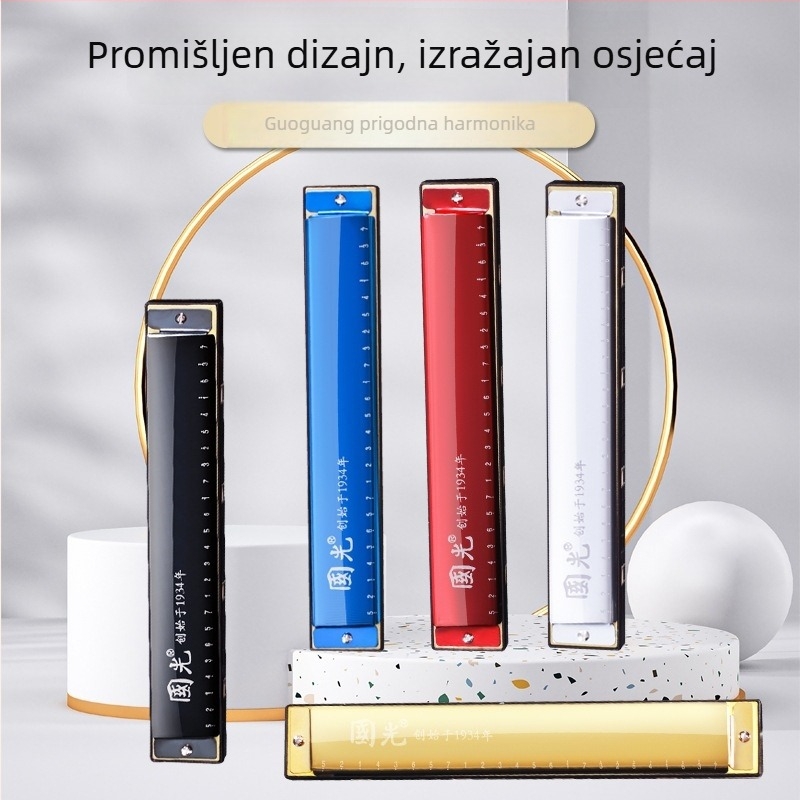Guoguang GG24 polifonična harmonika, 24 rupa