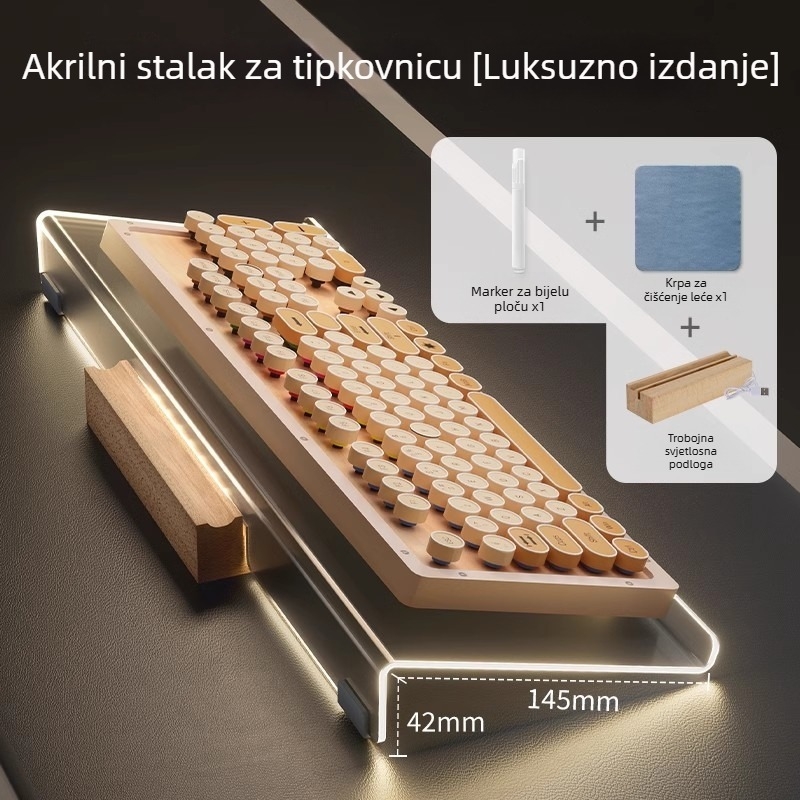 Silikonski naslon za zglob za tipkovnicu i miš – otporan na trošenje, za ured i dom