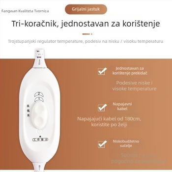 Grijajući jastučić za sjedalo uredskog stolca, gornji materijal od zecje dlake fleece, USB napajanje, dizajn grijanja uloška