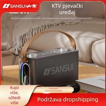 Bluetooth prenosni zvučni sustav za vanjsku upotrebu s ugrađenom baterijom >6000mAh, 20W, 4 zvučnika tipa horn, raspon frekvencija 60Hz-15kHz, SNR ≥70dB