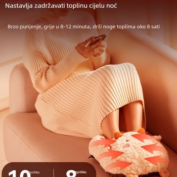 Papuče s USB grijanjem — plišani gornji dio, unisex