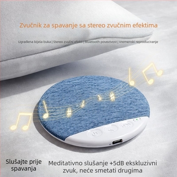 Bluetooth mini zvučnik za jastučnicu sa bijelim šumom – 3W, BT 5.3, 60Hz-15kHz, SNR ≥60dB, ugrađena baterija 800–1000mAh
