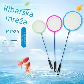 Dječja ribarska mreža, džepna teleskopska mreža, okruglog oblika, za ribe i vodene organizme