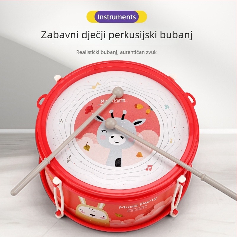Dječji set glazbenih instrumenata — plastični, inspirirani Orffom, za djecu 4–6 godina, u šarenoj kutiji
