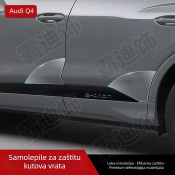 Chiwick TPU prozirni zaštitni film za Audi Q4 e-tron: kutovi prednjih i stražnjih vrata te bočni pragovi karoserije
