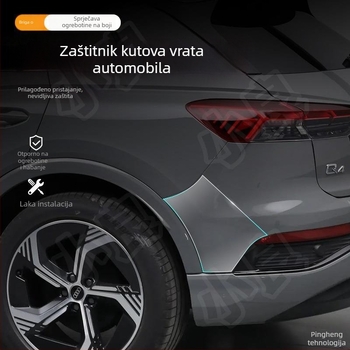 Chiwick TPU prozirni zaštitni film za Audi Q4 e-tron: kutovi prednjih i stražnjih vrata te bočni pragovi karoserije