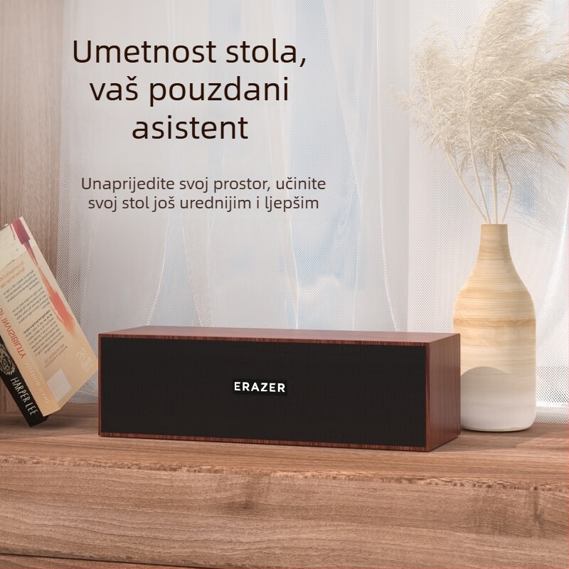 Desktop zvučnik D01 — USB priključak, drveno kućište, 2 zvučnika, težina 0.8