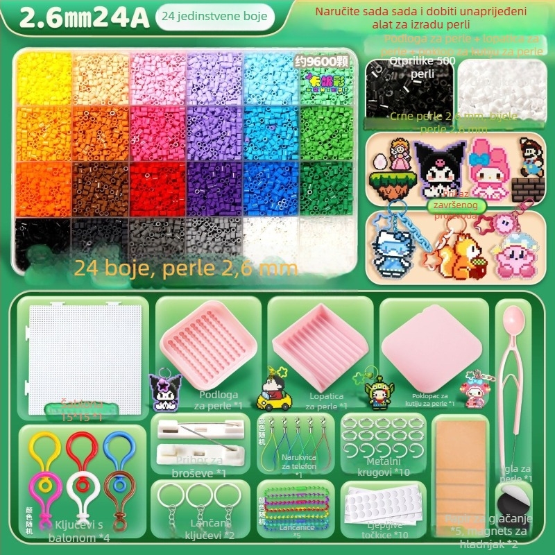 DIY kit za izradu koralja s perom od 2,6 mm, iglom, klipom i kompletnim skupom alata | Plastika | Bijela kutija | Uzrast 7–14 godina | Uključuje video upute