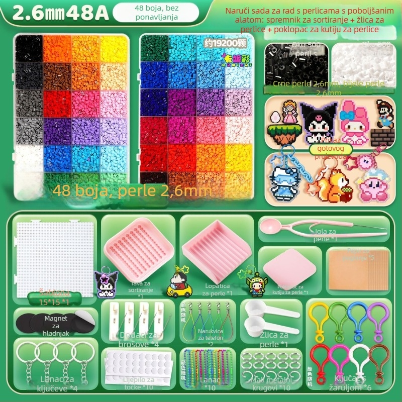 DIY kit za izradu koralja s perom od 2,6 mm, iglom, klipom i kompletnim skupom alata | Plastika | Bijela kutija | Uzrast 7–14 godina | Uključuje video upute