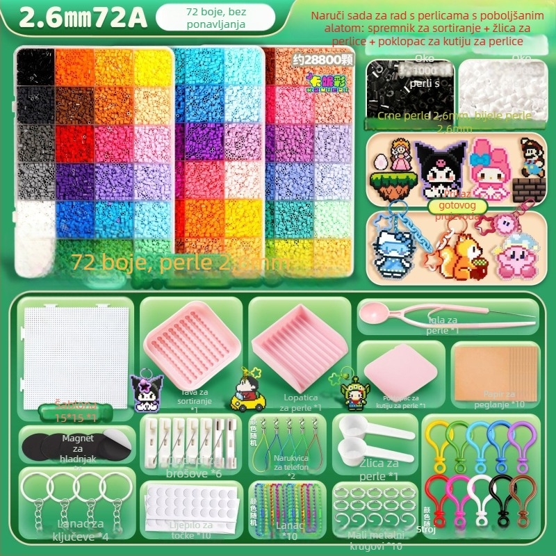 DIY kit za izradu koralja s perom od 2,6 mm, iglom, klipom i kompletnim skupom alata | Plastika | Bijela kutija | Uzrast 7–14 godina | Uključuje video upute