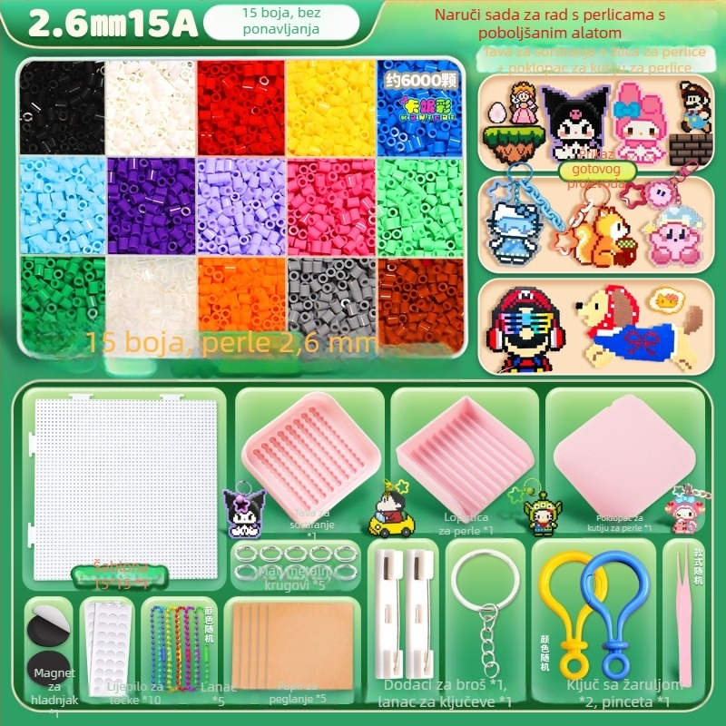 DIY kit za izradu koralja s perom od 2,6 mm, iglom, klipom i kompletnim skupom alata | Plastika | Bijela kutija | Uzrast 7–14 godina | Uključuje video upute