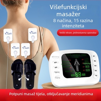 Jiarui Jr-328 Prijenosni USB EMS masažer za vrat, leđa, struk, kukove i noge - elektroterapijski uređaj s impulsima