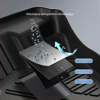 Automobilske podne prostirke — TPE, otisnuto logo, Joe's marka, za posebno vozilo, bez prilagodbe