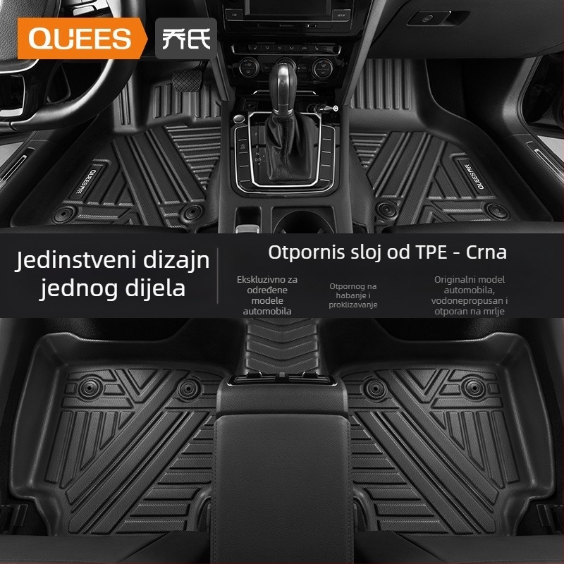 Automobilske podne prostirke — TPE, otisnuto logo, Joe's marka, za posebno vozilo, bez prilagodbe
