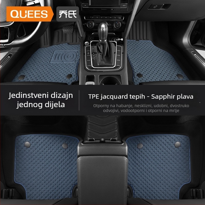 Automobilske podne prostirke — TPE, otisnuto logo, Joe's marka, za posebno vozilo, bez prilagodbe