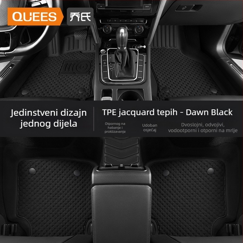 Automobilske podne prostirke — TPE, otisnuto logo, Joe's marka, za posebno vozilo, bez prilagodbe