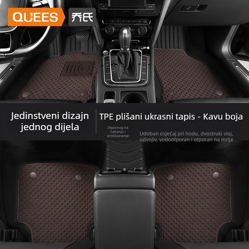 Automobilske podne prostirke — TPE, otisnuto logo, Joe's marka, za posebno vozilo, bez prilagodbe