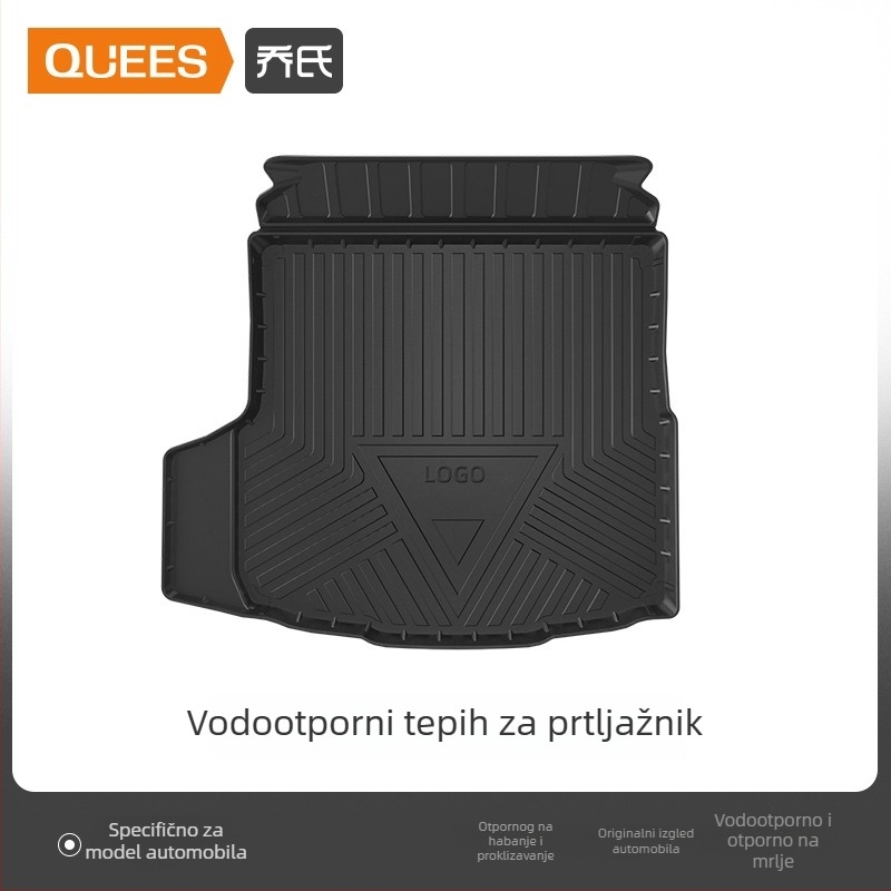 Automobilske podne prostirke — TPE, otisnuto logo, Joe's marka, za posebno vozilo, bez prilagodbe